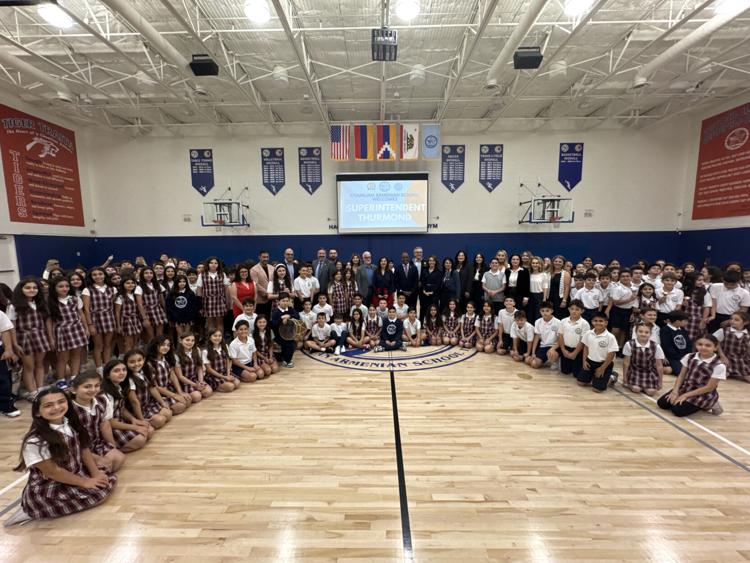 California State Superintendent Visits Chamlian Armenian School