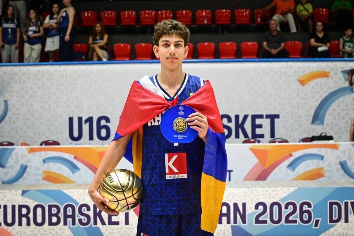 Anthony Sargsyan Named MVP at FIBA U16 EuroBasket Division C